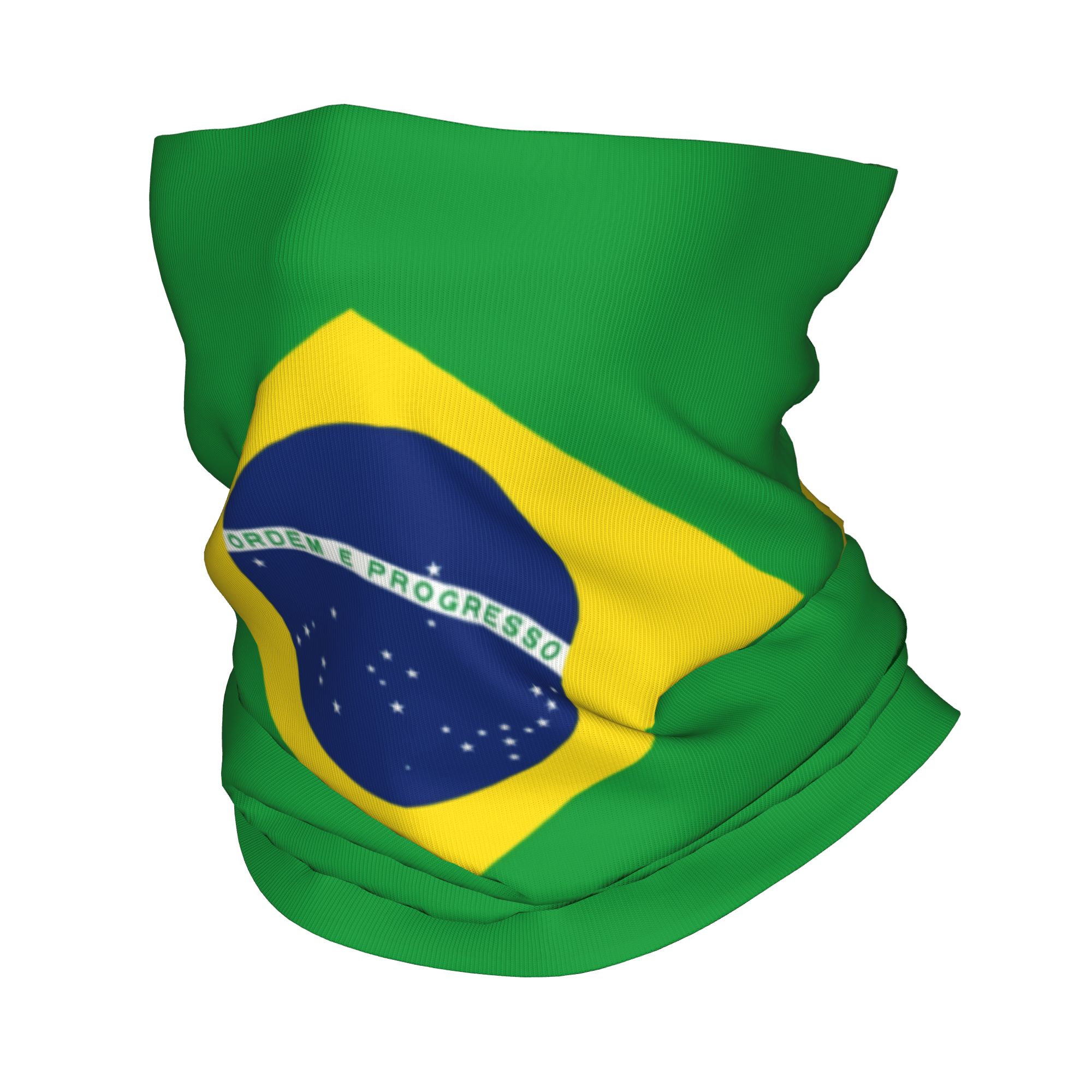 Custom Brazil Flag Bandana Nec - Neck Gaiter Fleece 评论和价格