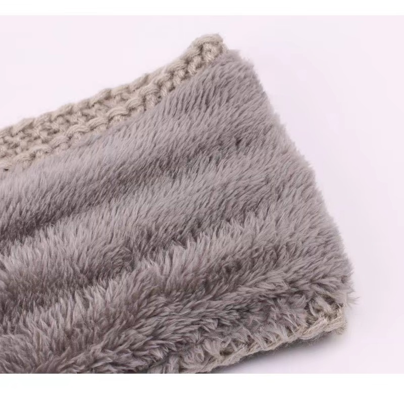 Women's Winter Chunky Knit Hea - Fleece Ear Warmer Band 评论和价格