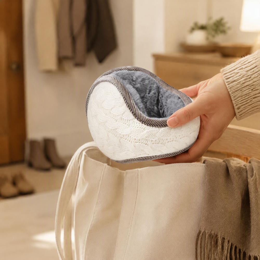 For Men Women Winter Ear Muffs - Fleece Ear Warmer Band 评论和价格
