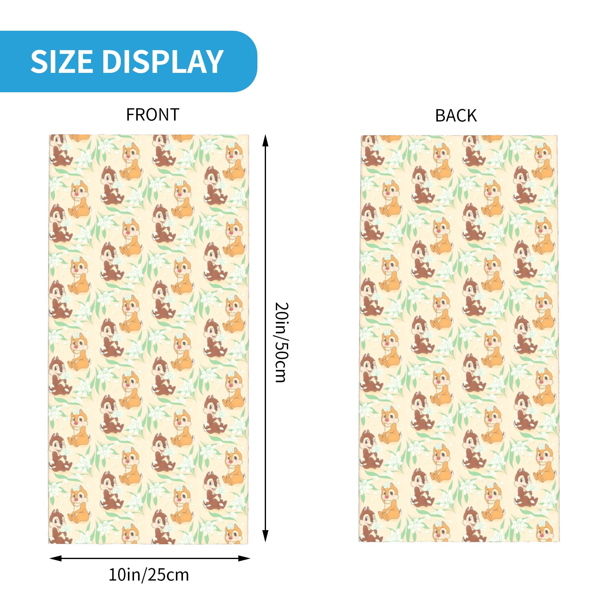 Custom Cute C-Chip And D-Dale  - Neck Gaiter Fleece 评论和价格