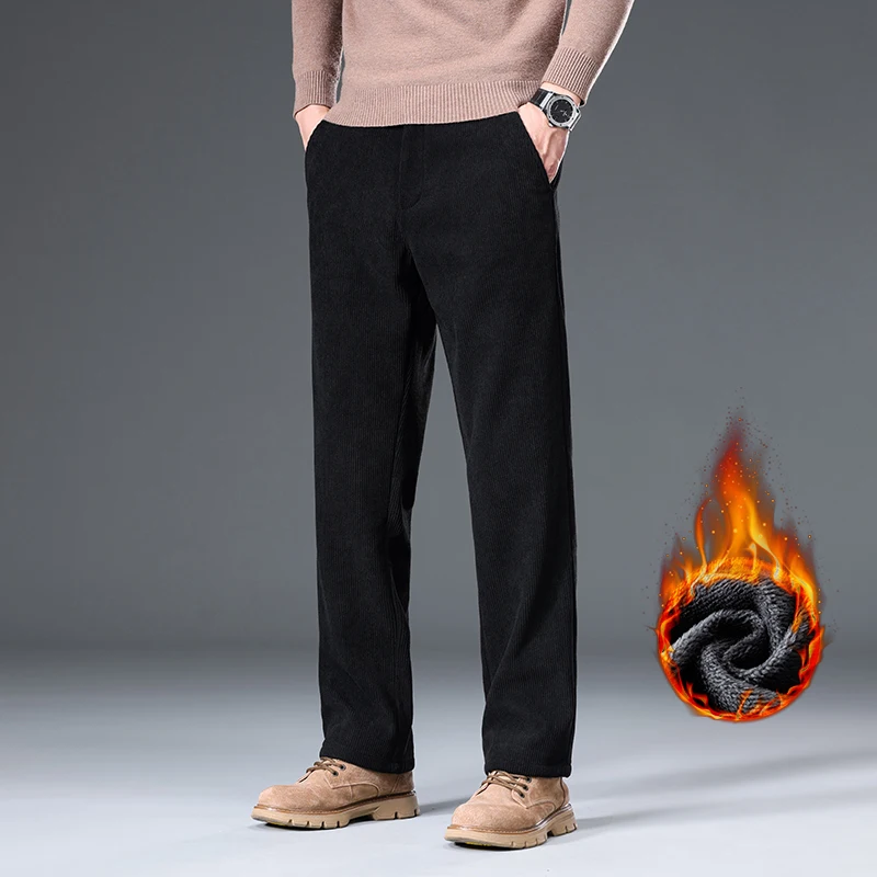 Russia Winter Men's Fleece Cor - Corduroy Pant Warm 评论和价格