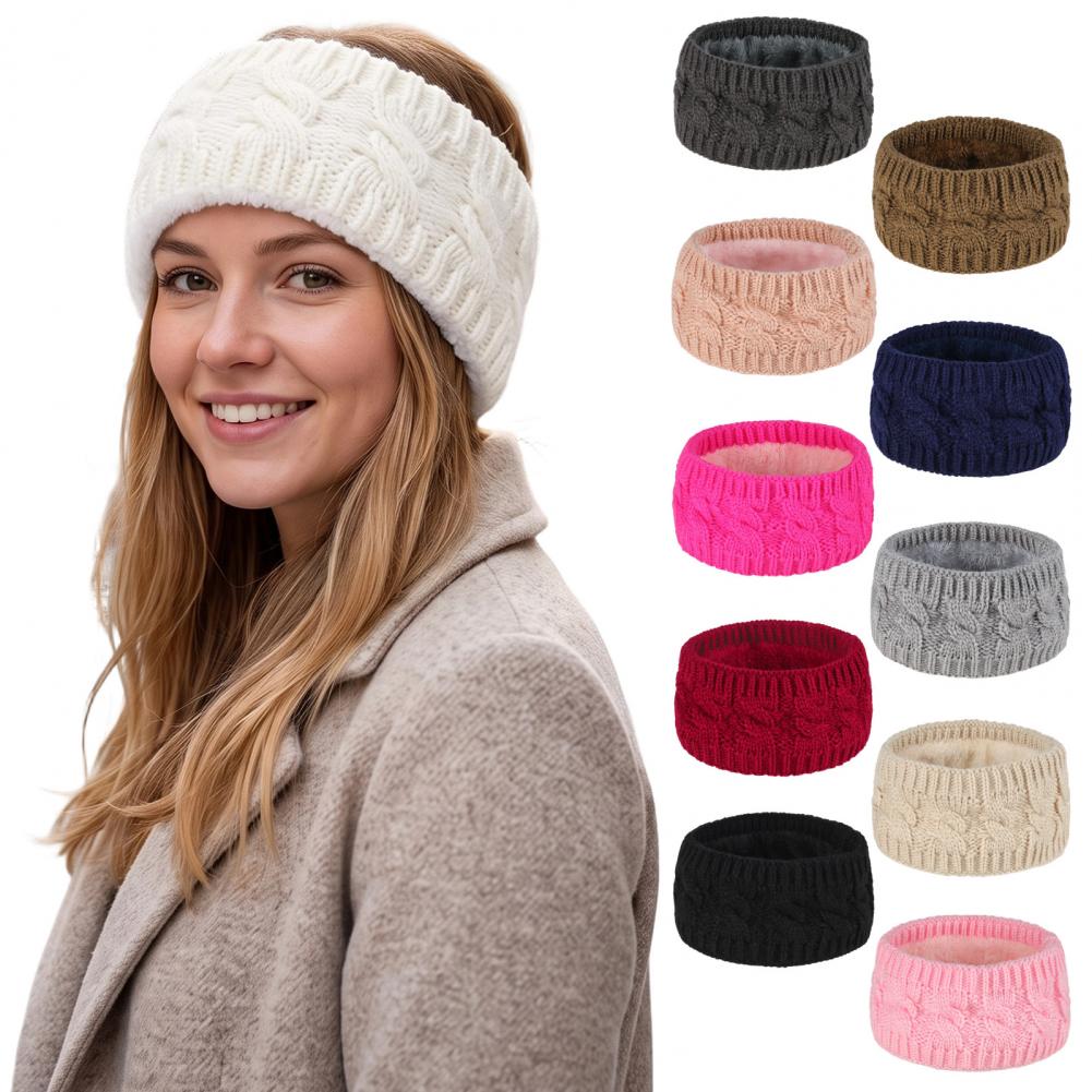 Faux Fur Headband for Winter W - Fleece Ear Warmer Band 评论和价格