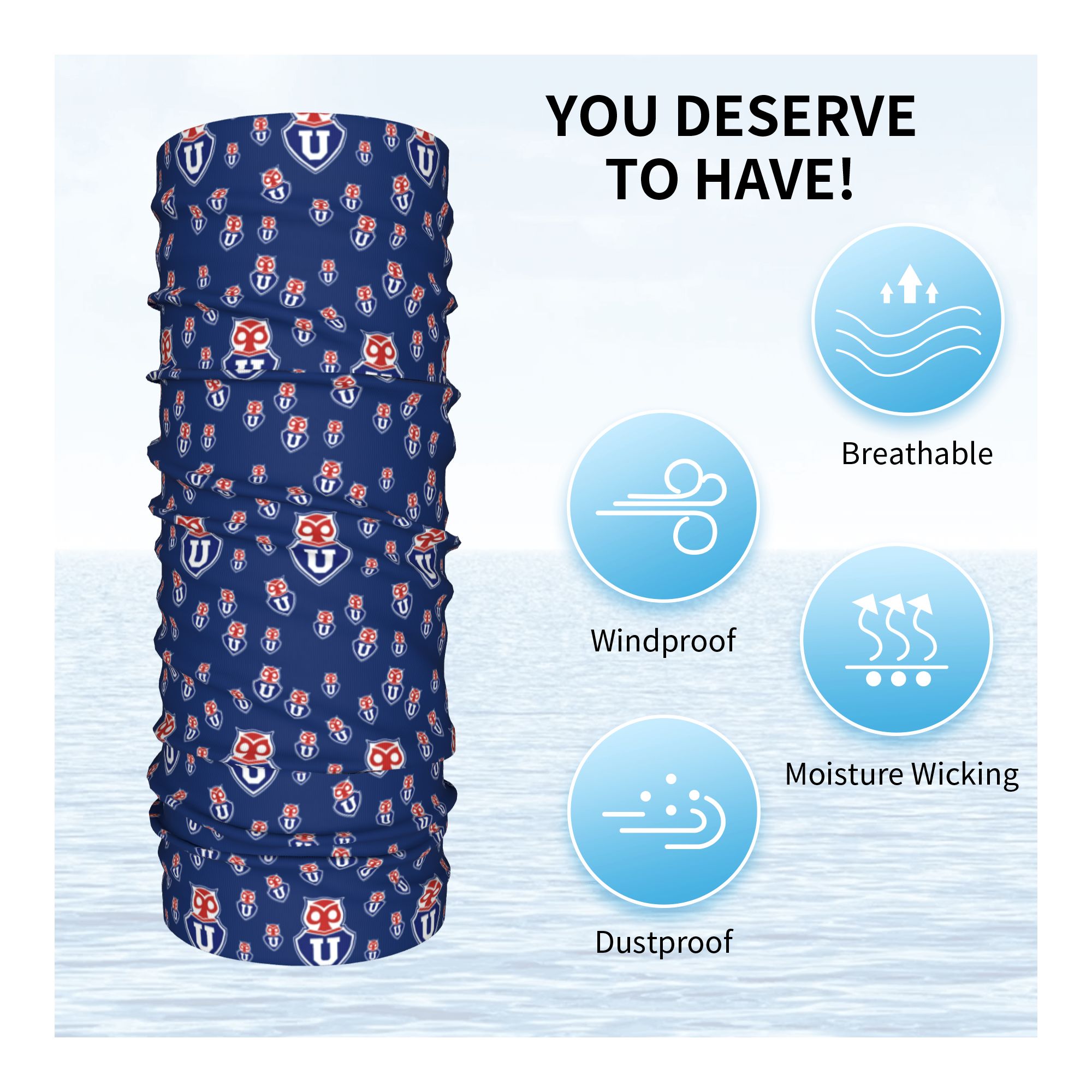 University Of Chile Neck Gaite - Neck Gaiter Fleece 评论和价格