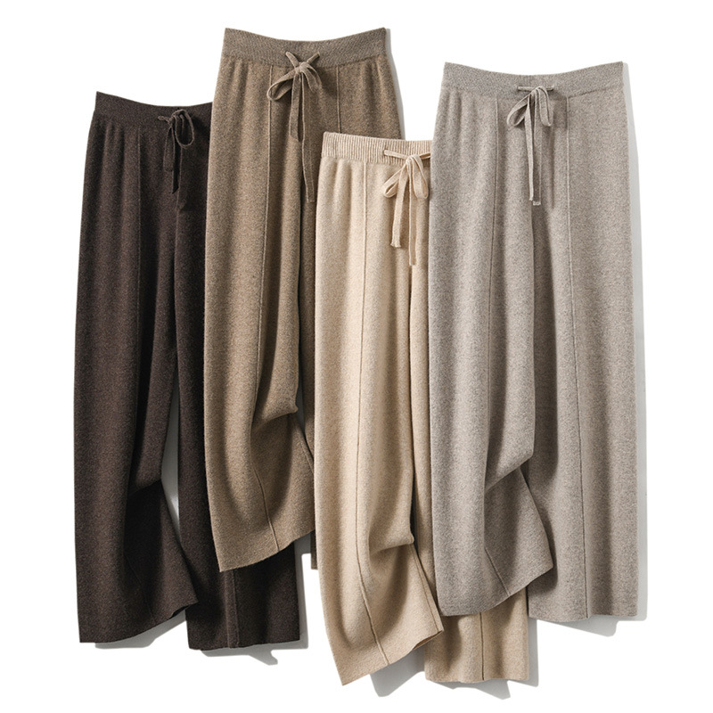 Women's Solid Color Loose Wide - Corduroy Pant Warm 评论和价格