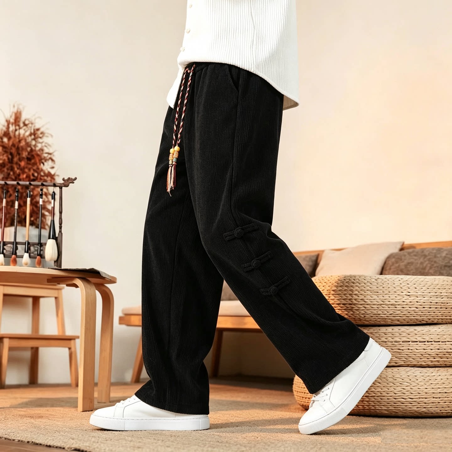 Pants Men Brand New Autumn War - Corduroy Pant Warm 评论和价格