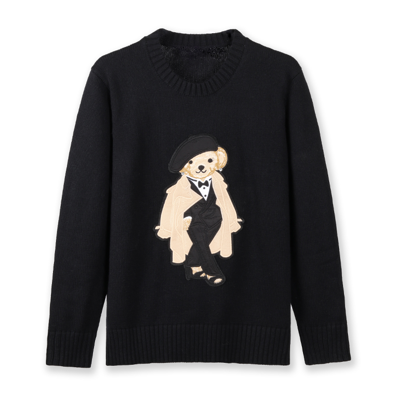Trench Teddy Bear Knit Sweater - Wool Coat Peacoat 评论和价格