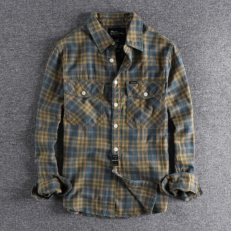 Spring and Autumn New Fashion  - Flannel Shirt Lined 评论和价格
